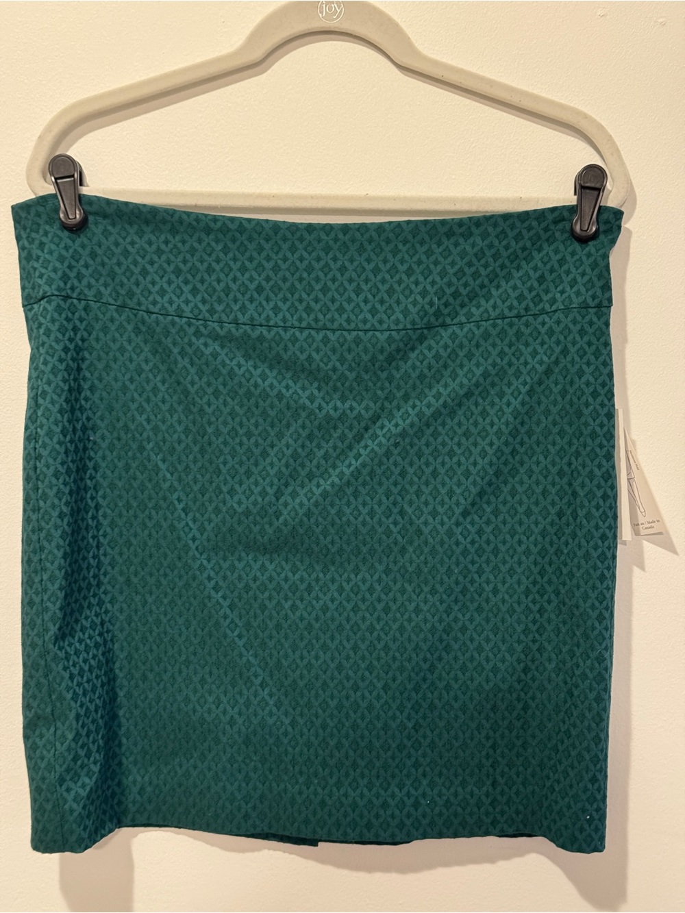 Margaret M Petits Jaquard Teal Textured Skirt
